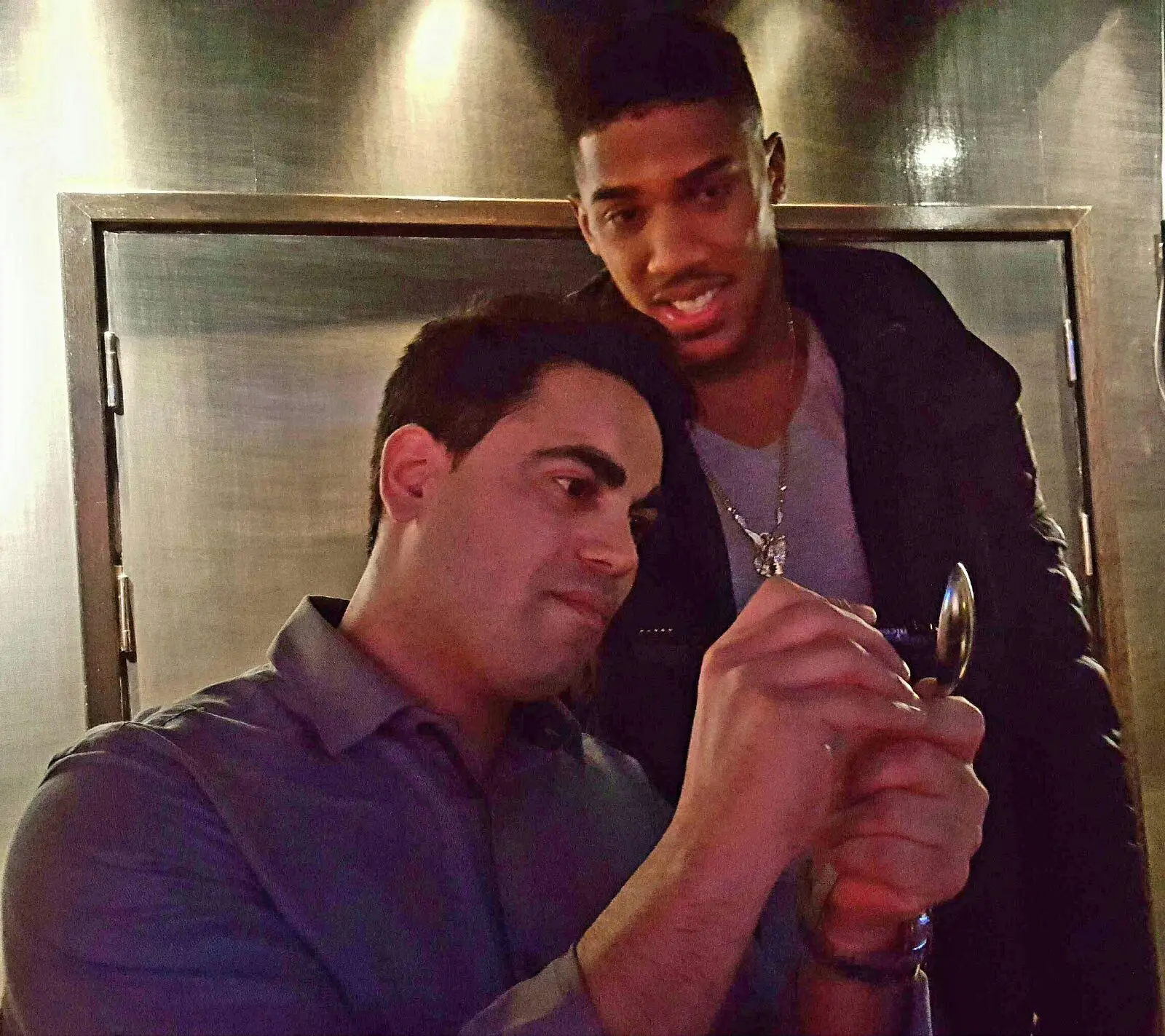 Marom Mor with Anthony Joshua