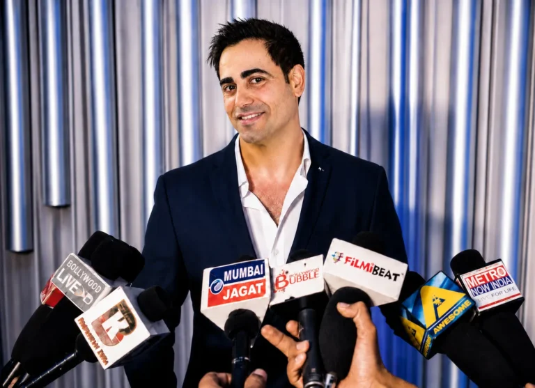 Marom Mor with international media in India